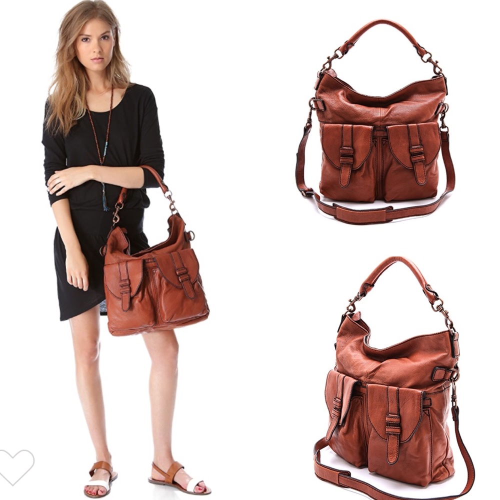 COPY - Liebeskind Margo Leather Shoulder Bag Tan
